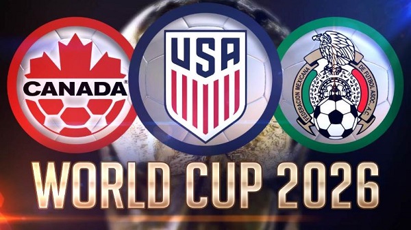 World Cup 2026 với 3 nước đồng chủ nhà gồm Mỹ, Canada và Mexico.